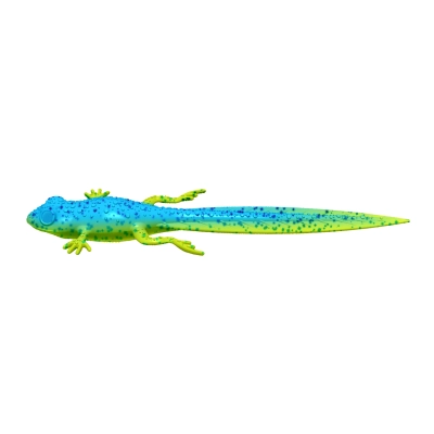 LIBRA LURES - FROG TADPOLE TAIL 8,2" (STANDARD PAINTED) - 127 LIME CHARTREUSE/BLUE - NO TASTE