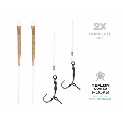 Zestaw ZFISH Fluorocarbon Ronnie Rig 6