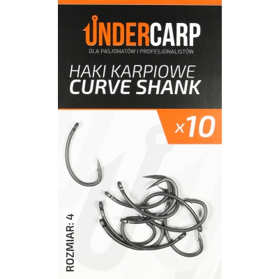 Teflonowe haki karpiowe CURVE SHANK 4