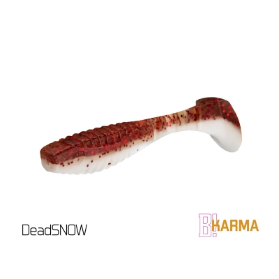 Sztuczna przynęta/guma Delphin KARMA UVs / 8cm/DeadSNOW