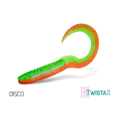 Sztuczna przynęta/guma Delphin TwistaX Eeltail UVs / 6cm/DISCO