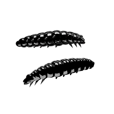 LIBRA LURES - LARVA 35 - 040 BLACK - CHEESE